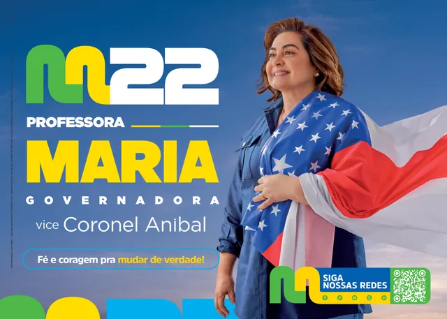 Cartaz A3 da Professora Maria