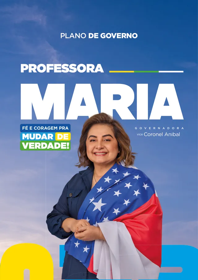 Capa do plano de governo da Professora Maria